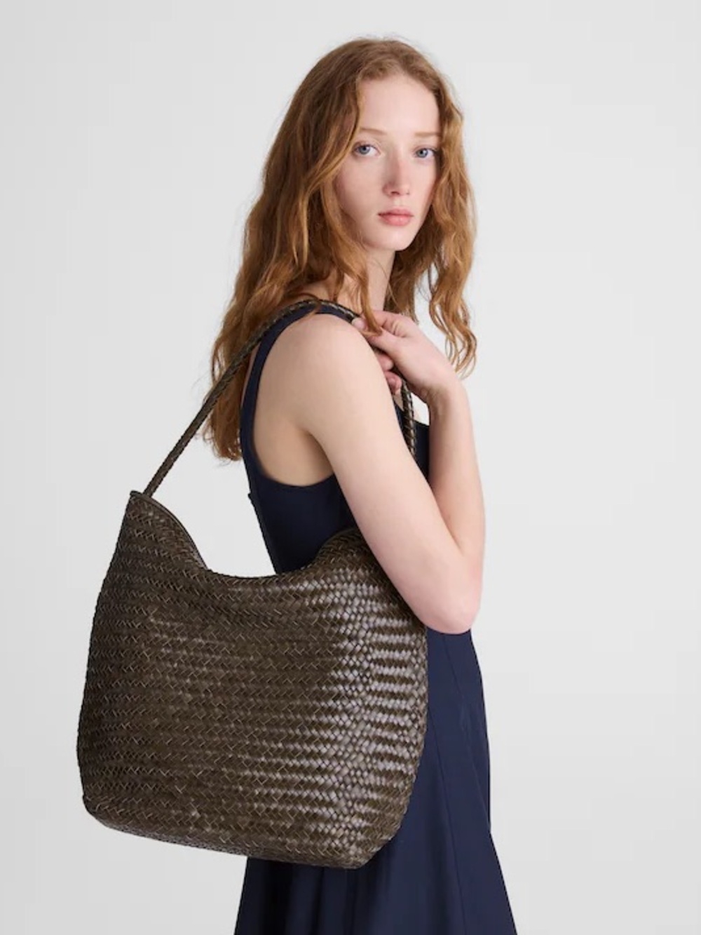 Madewell The Signature Woven Bucket Bag coffee bean brand new nvr worn! Offer!